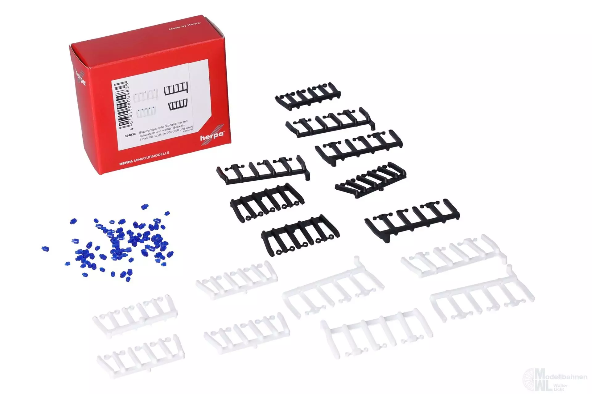 Herpa 054836 - Zub. 80 Signallichter blautra. H0 1:87