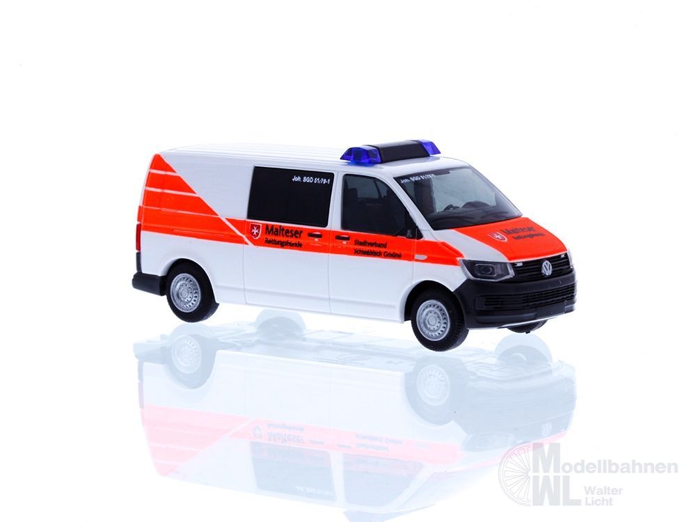 Rietze 53976 - Volkswagen T6 Rettungshunde Malteser Schwäbisch Gmünd H0 1:87