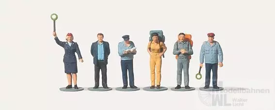 Merten Figuren 212530 - Bahnpersonal DR (Ost), Reisen H0 1:87