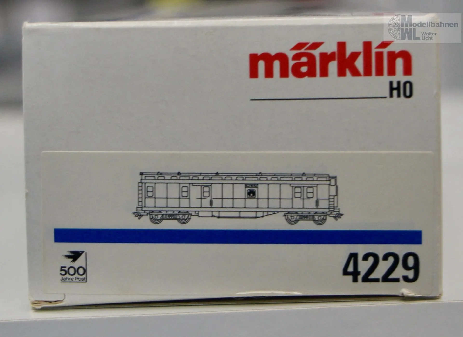 Märklin 4229 - MÄRKLIN - Postwagen Post 4 Königlich Württembergische Post Ep.I H0/WS
