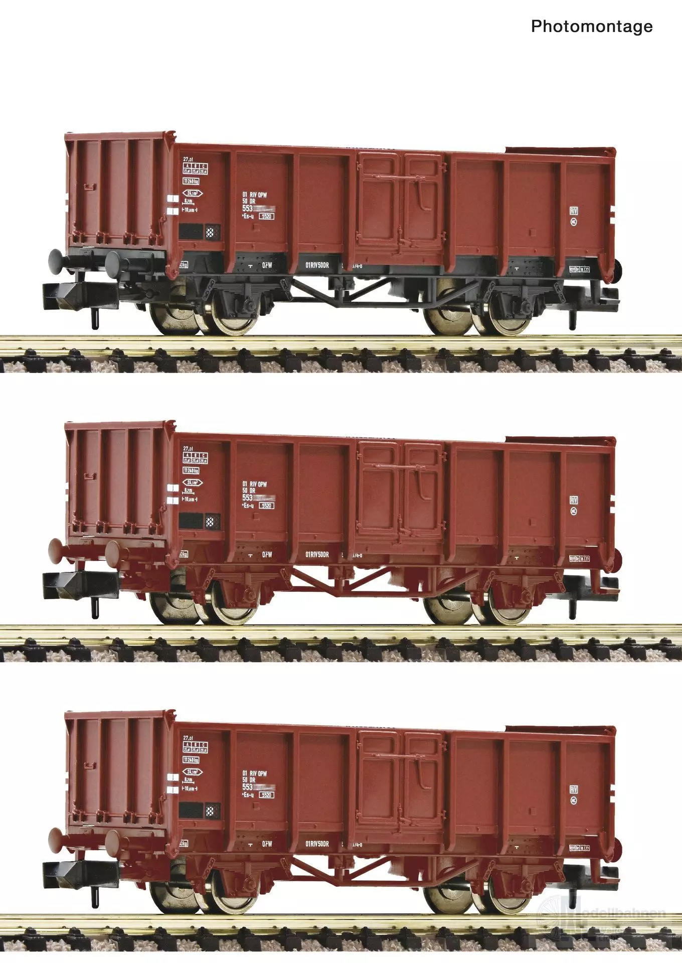 Fleischmann 6660156 - Güterwagen Set DR Ep.IV 3.tlg. N 1:160