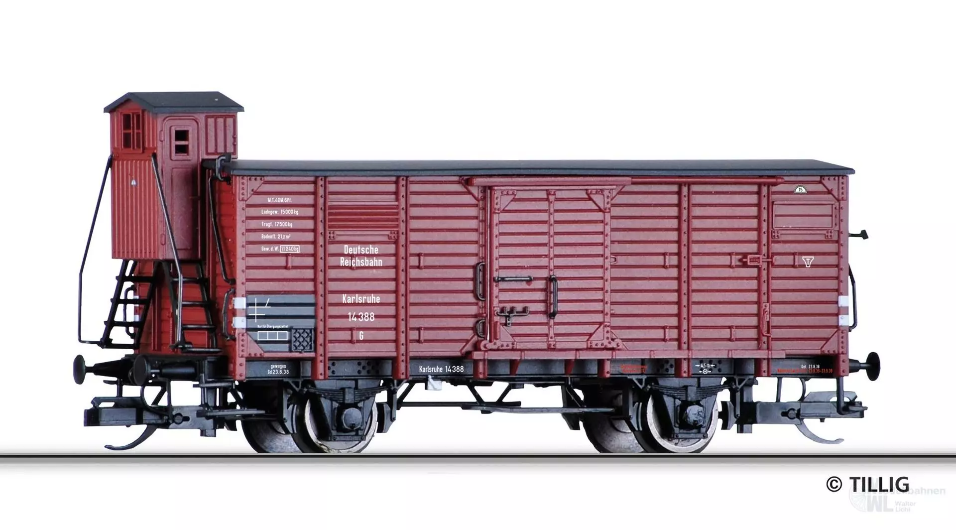 Tillig 17935 - Güterwagen ged. DRG Ep.II Typ G TT 1:120