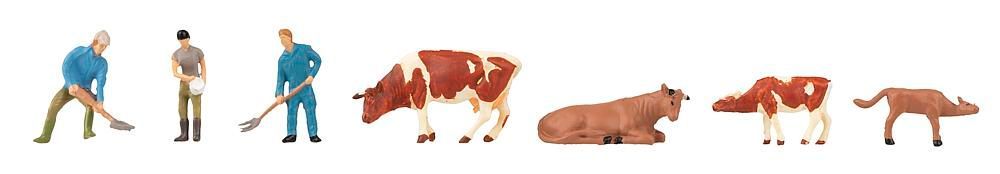 Faller 151673 - Landwirte und Kühe H0 1:87