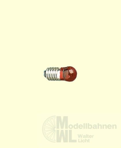 Brawa 3310 - Kugelbirne E 5,5 br6mm rot 19V Brawa 3310 - Kugelbirne E 5,5 br6mm rot 19V