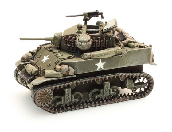 ARTITEC b.v. 387.79-S2 - Panzer M5A1 Stuart Light stow. 2 US ARMY H0 1:87 ARTITEC b.v. 387.79-S2 - Panzer M5A1 Stuart Light stow. 2 US ARMY H0 1:87