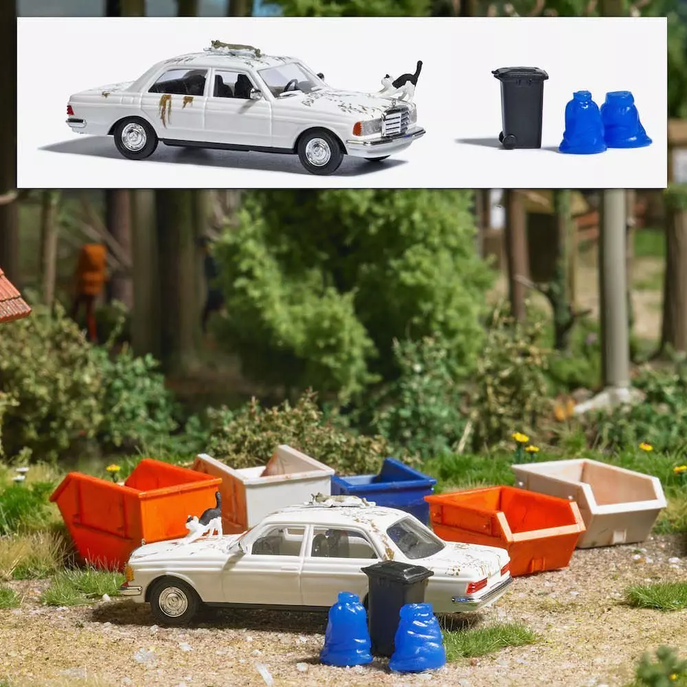 Busch 7985 - A-Set: Katzenauto H0 1:87