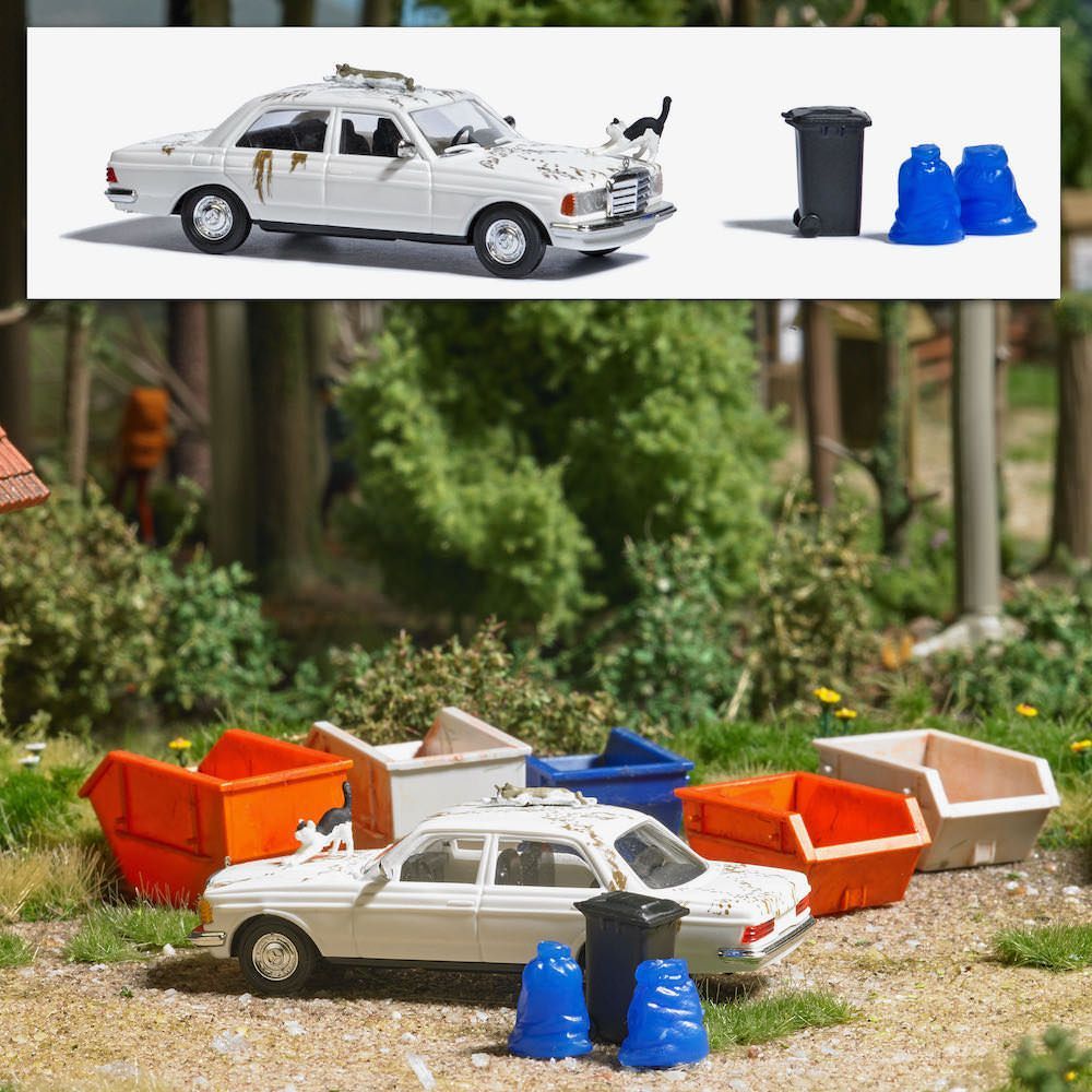 Busch 7985 - A-Set: Katzenauto H0 1:87 Busch 7985 - A-Set: Katzenauto H0 1:87