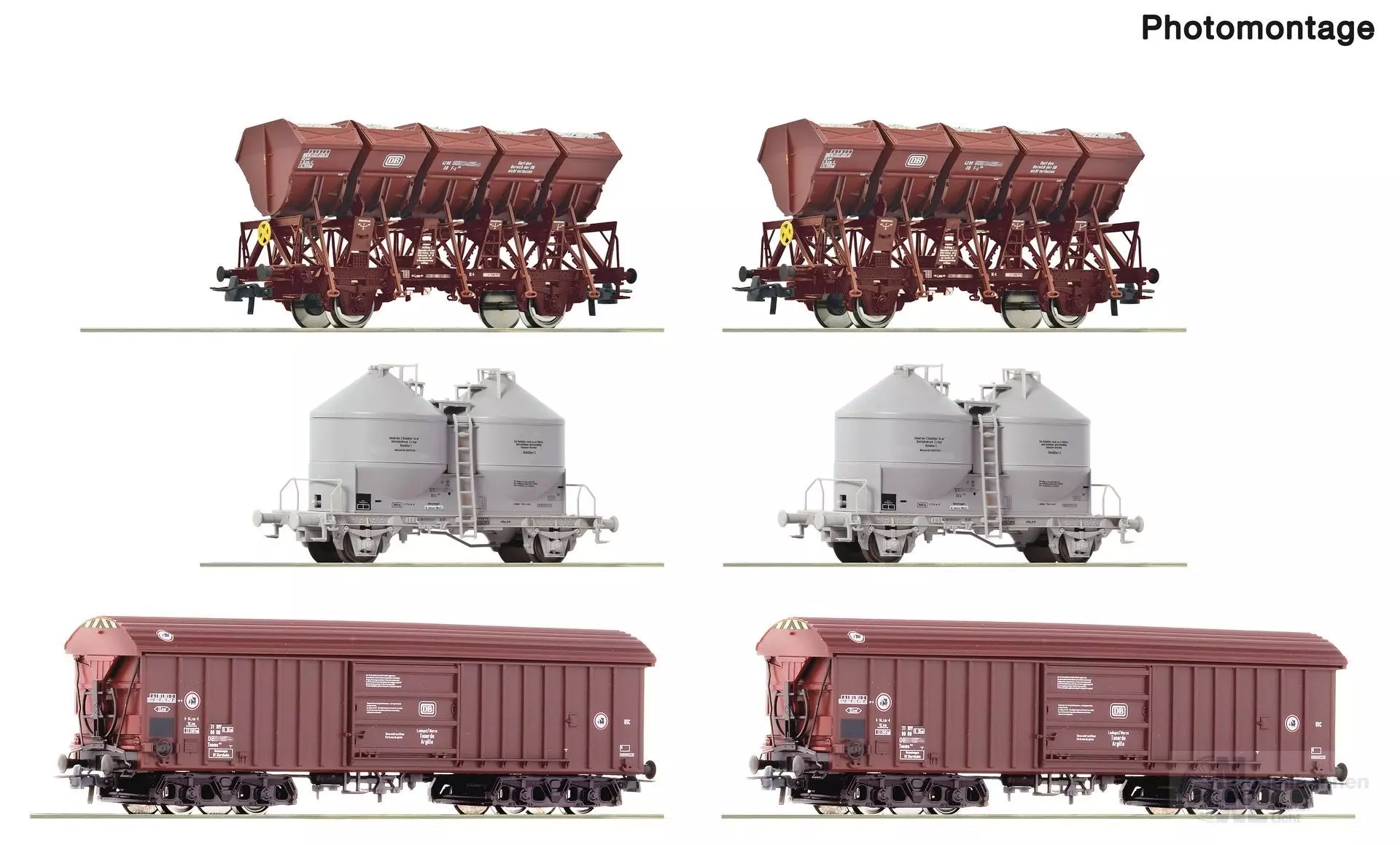 Roco 6600329 - Güterwagen Set DB Ep.IV Rangierbahnhof 6.tlg. H0/GL