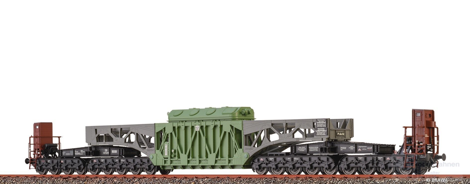 Brawa 51276 - Schwerlastwagen DB Ep.III SSt125 RWE H0/GL Brawa 51276 - Schwerlastwagen DB Ep.III SSt125 RWE H0/GL