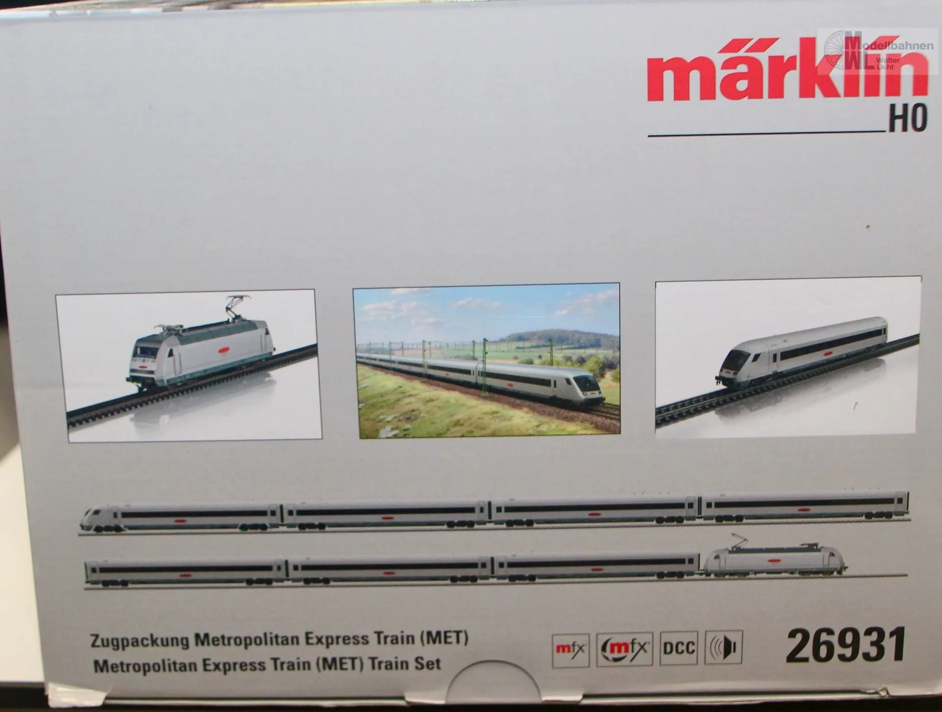 Märklin 26931 - MÄRKLIN - Zugpackung Metropolitan Express Train DB Ep.V 8.tlg. H0/WS Sound mfx