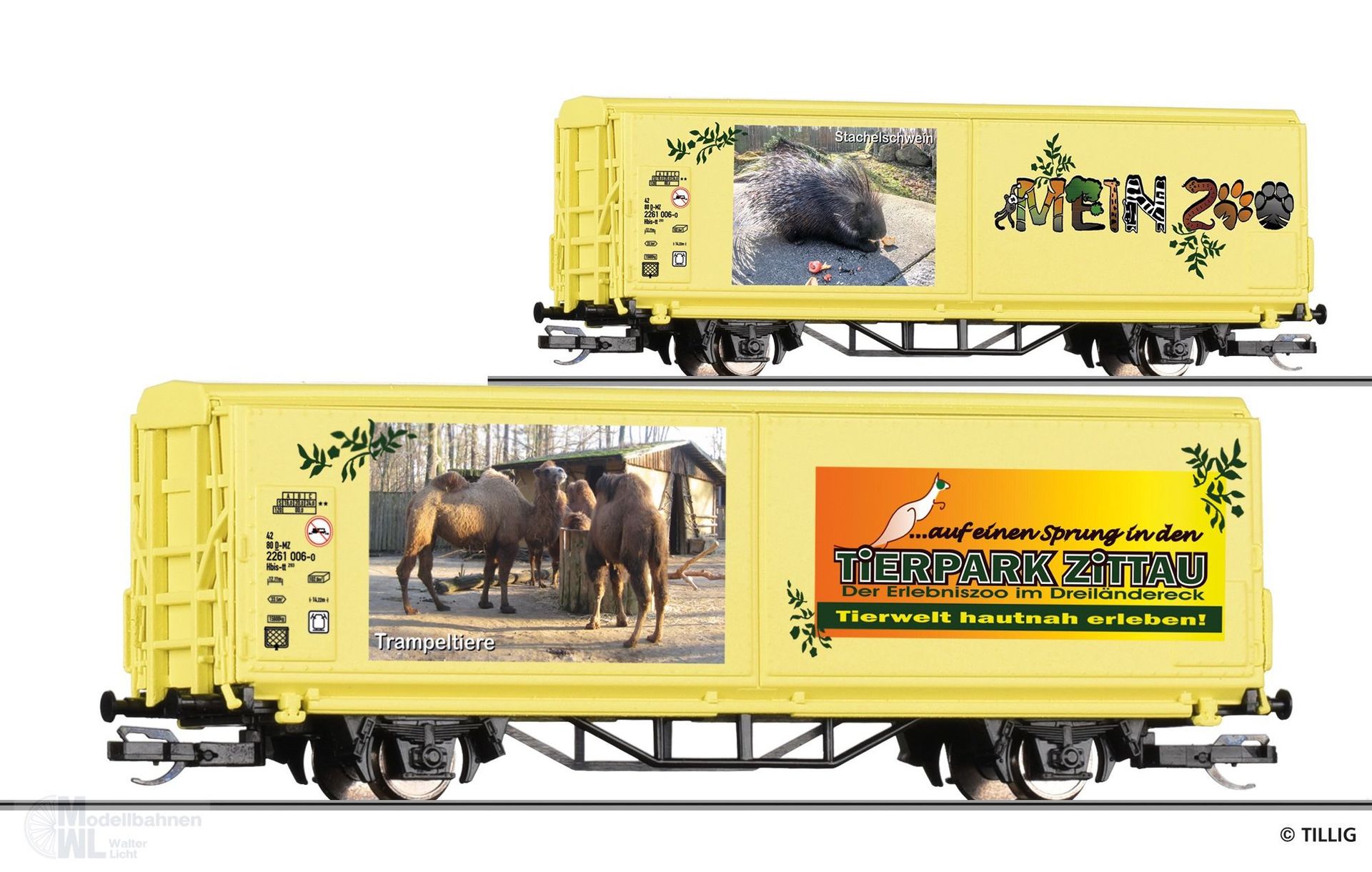 Tillig 14854 - START-Schiebewandwagen Mein Zoo Hbis-tt Ep.VI TT 1:120