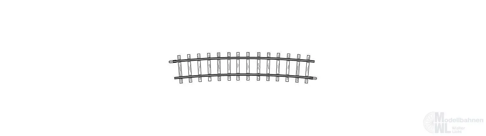 Bemo 4275000 - Gleis gebogen R 515 mm 12° H0m