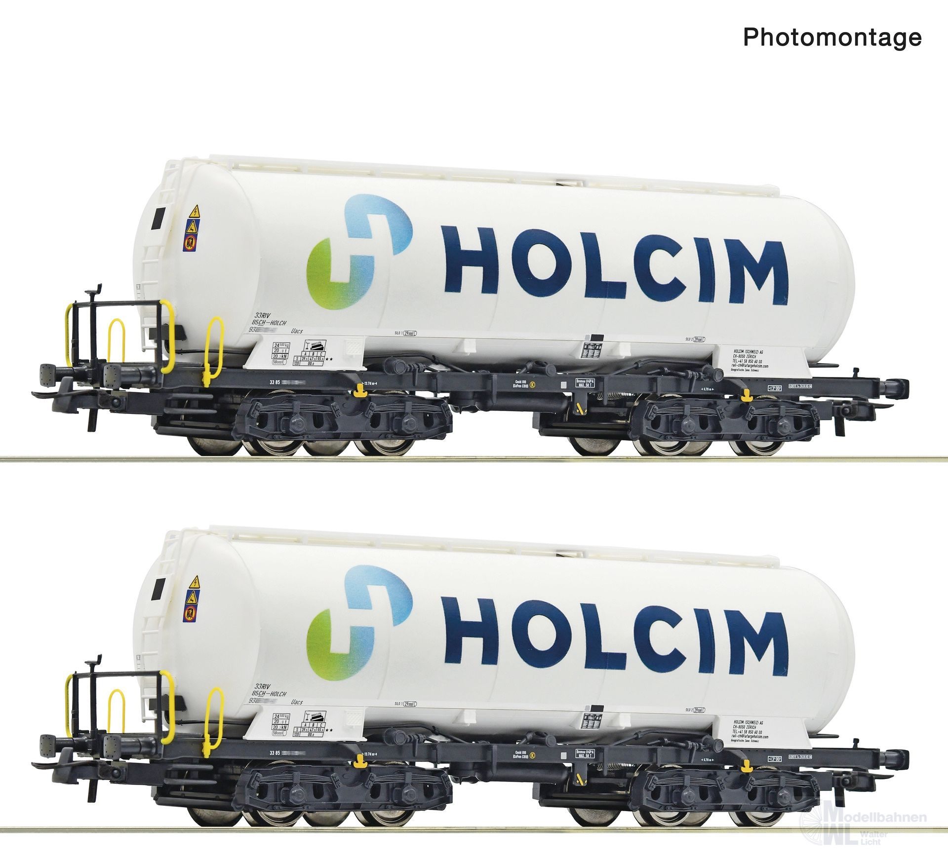 Roco 6600233 - Silowagen Set HOLCIM Ep.VI 2.tlg. H0/GL