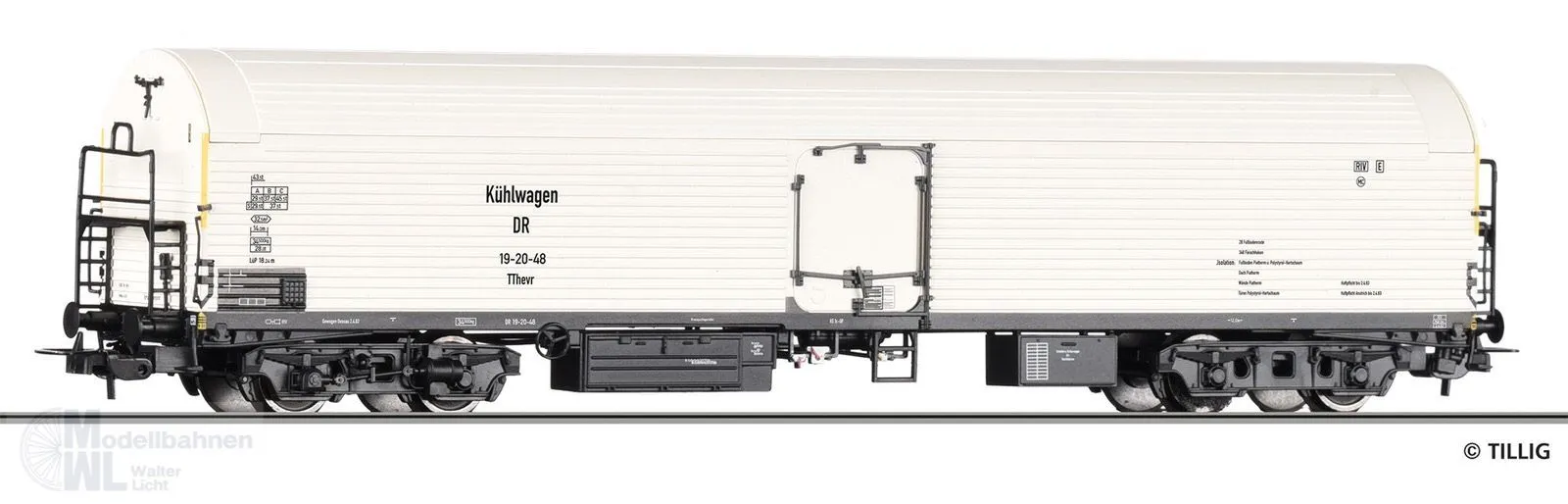 Tillig 77092 - Eiskühlwagen DR Ep.III TThevr H0/GL