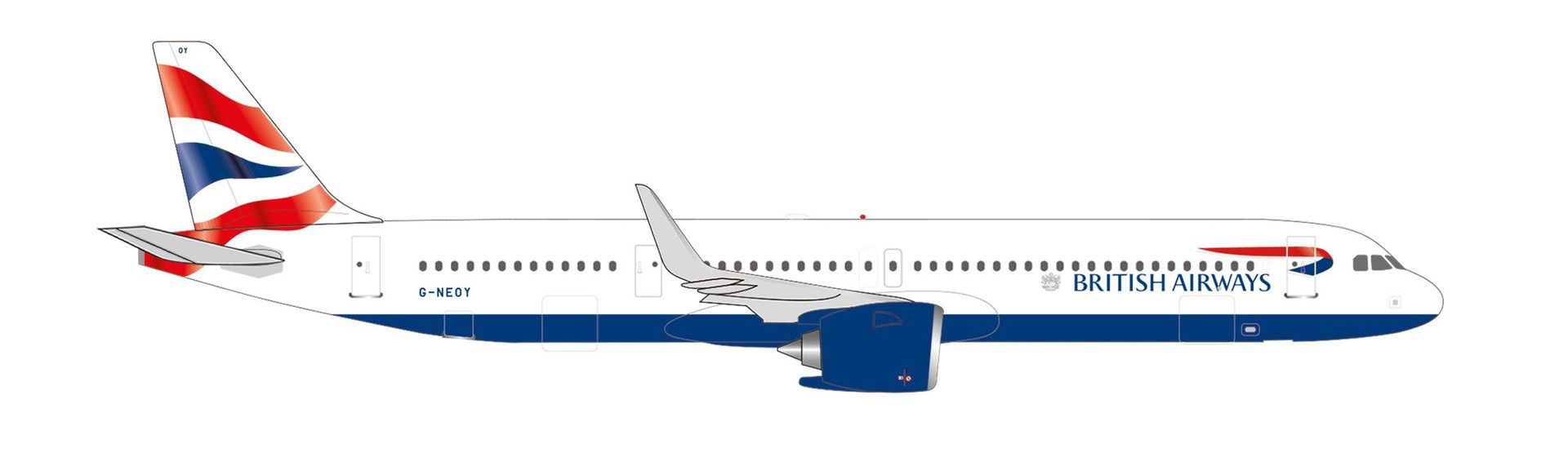 Herpa 539043 - Airbus A321neo British Airways 1:500