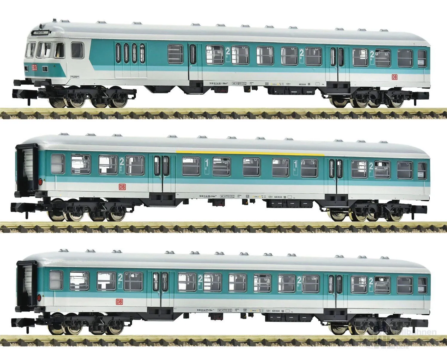 Fleischmann 6260090 - Nahverkehrswagen Set DB Ep.V 3.tlg. N 1:160 Digital