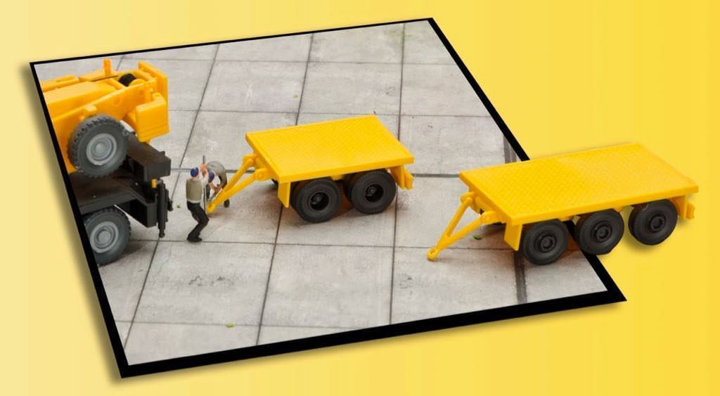 Kibri 13050 - Gewichtanhänger-Set für Mobilkräne H0