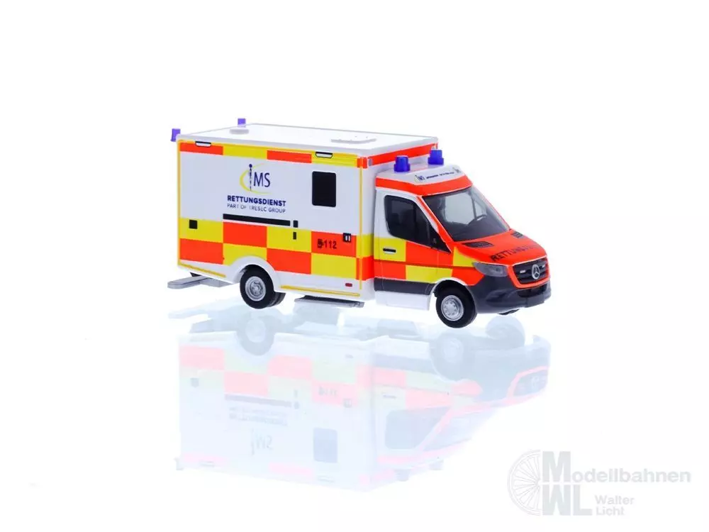 Rietze 76129 - Mercedes-Benz WAS RTW ´18 IMS Rettungsdienst H0 1:87