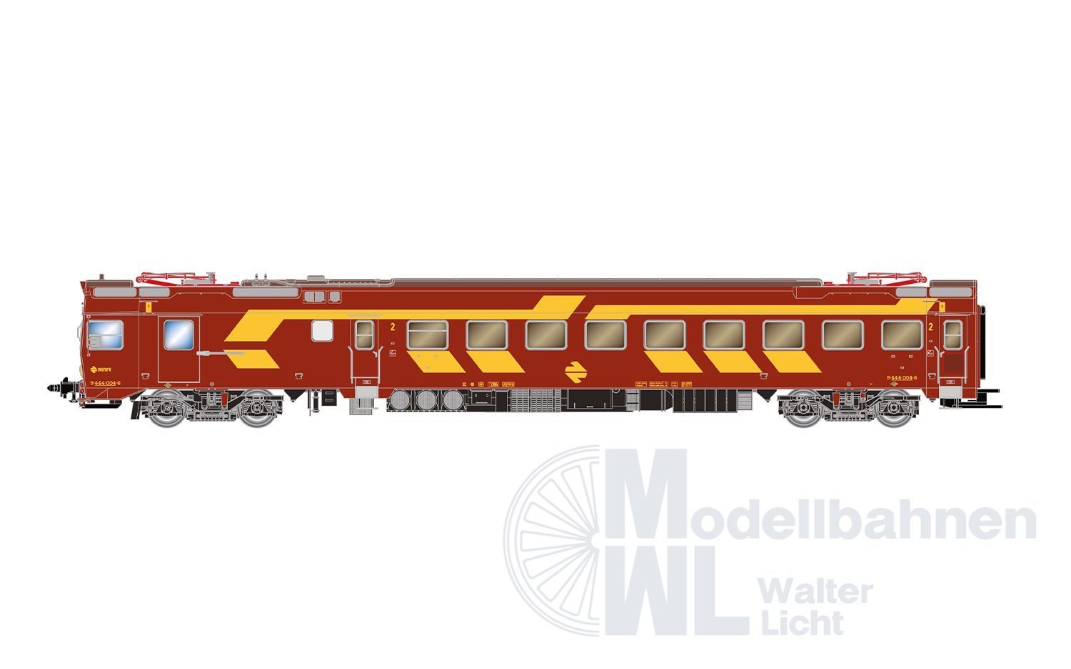 Electrotren 2020 - Triebzug Reihe 444-004 RENFE Ep.IV rot/gelb H0/GL
