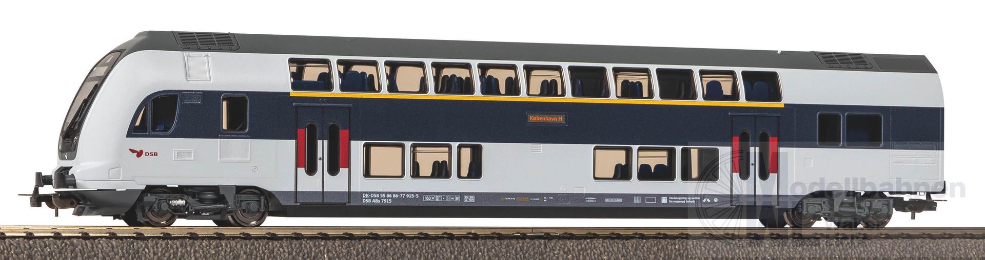 Piko 58817 - Doppelstocksteuerwagen DSB Ep.VI 1/2.Kl. H0/GL Hobby