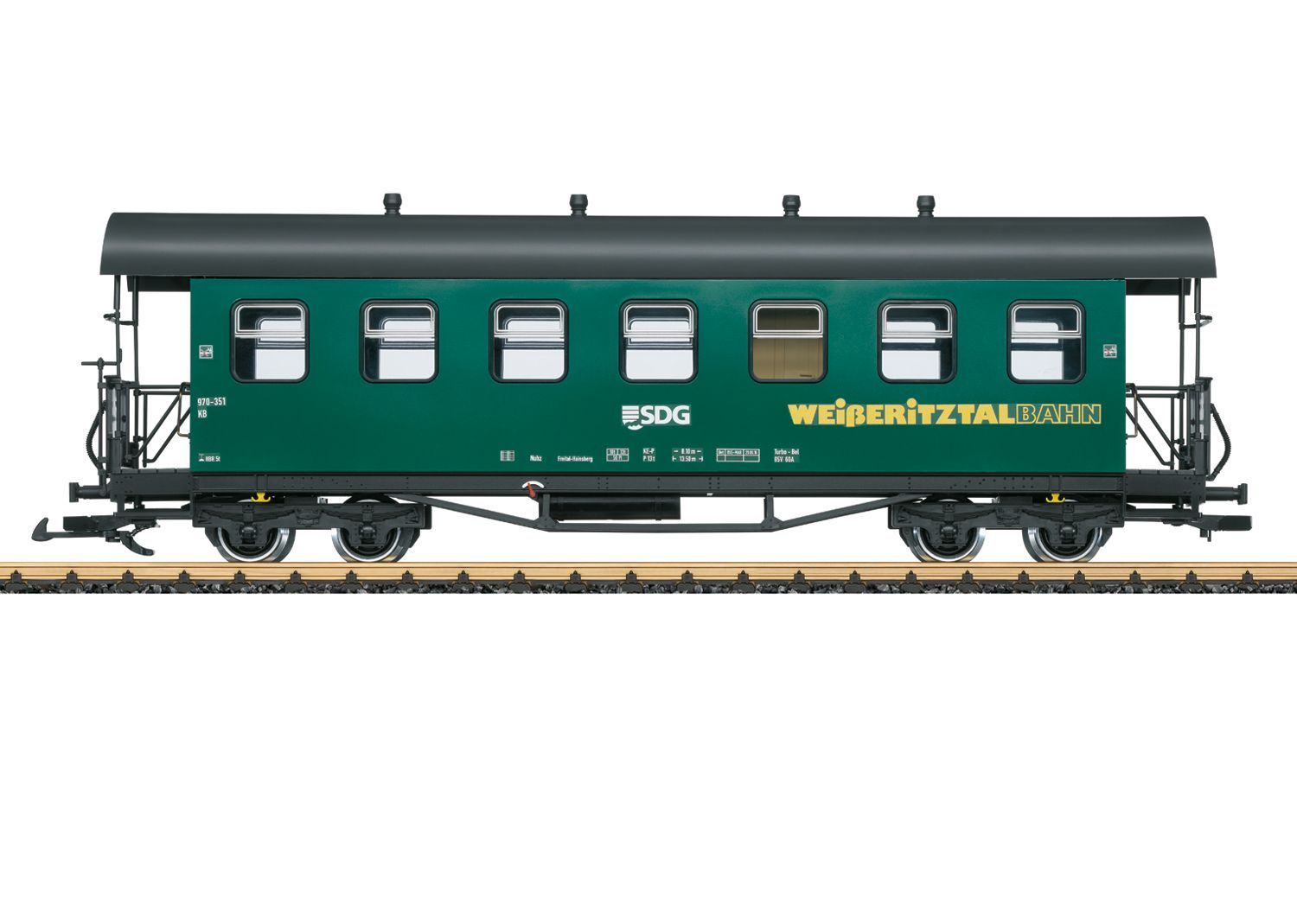 LGB 31391 - Personenwagen SDG Ep.VI Weißeritztalbahn KB 970-351 Spur G