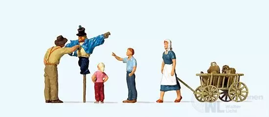 Preiser 10650 - Beim Aufstellen der Vogelscheuche H0 1:87