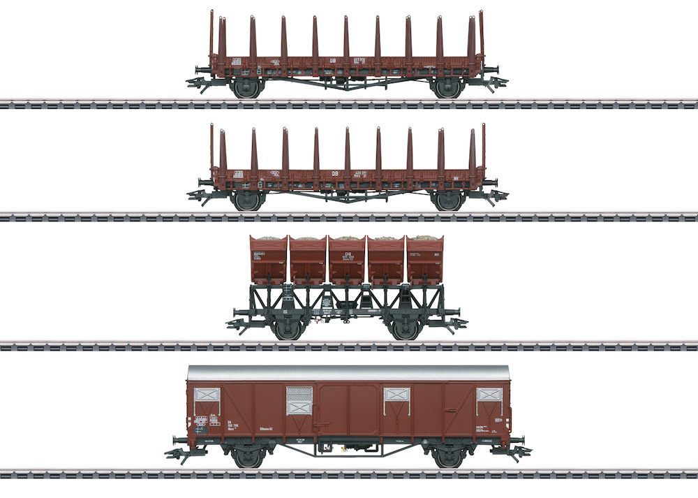 Märklin 46662 - Güterwagen Set DB Ep.III 4.tlg. H0/WS Märklin 46662 - Güterwagen Set DB Ep.III 4.tlg. H0/WS