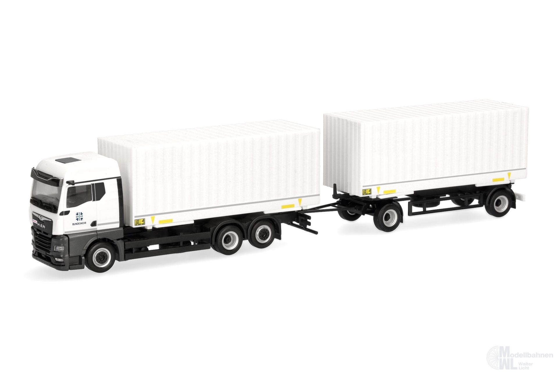 Herpa 747349 - MAN TGX GM Wechselkoffer Hängerzug Bundeswehr H0 1:87