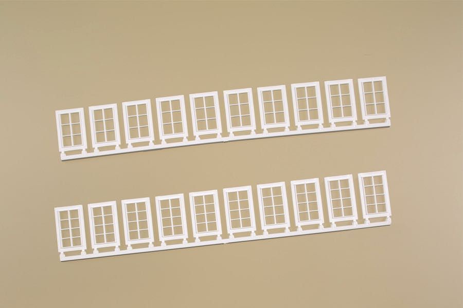 Auhagen 80222 - Fenster Q, R weiß H0 1:87
