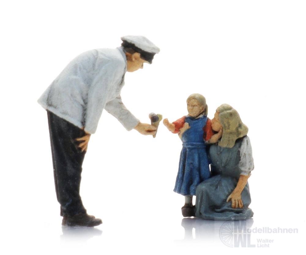 ARTITEC b.v. 5120025 - Eisverkäufer mit Mutter und Kind TT 1:120