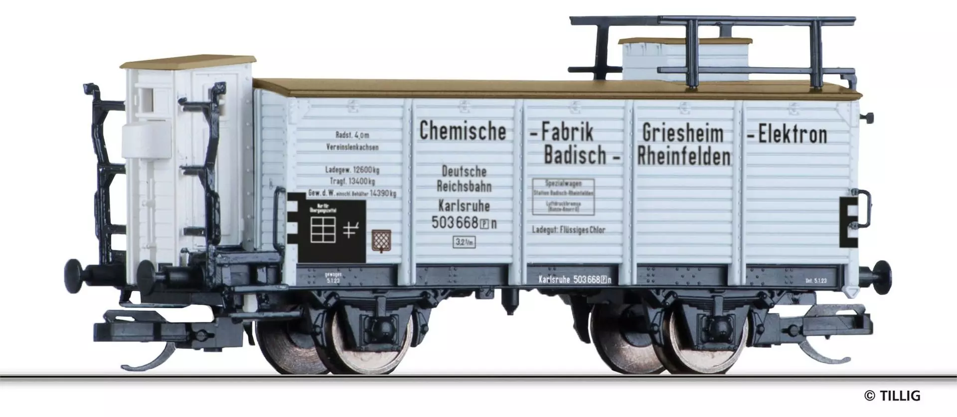 Tillig 95894 - Flüssiggaswagen DRG Ep.II Chem. Fabrik Griesheim-Elektron Bad.-Rheinfelde