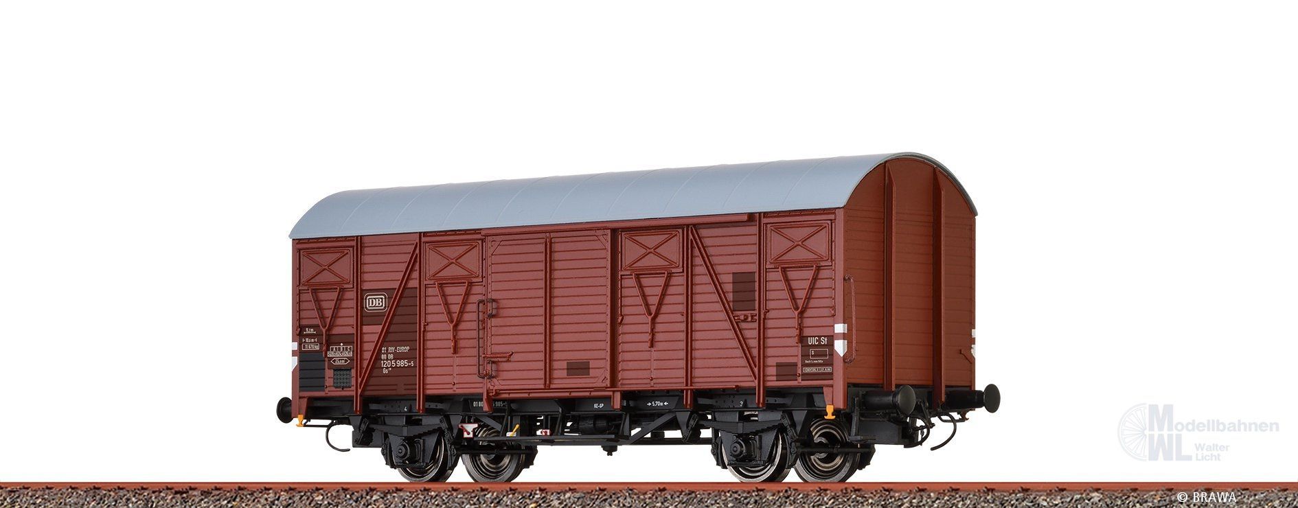 Brawa 50140 - Güterwagen ged. DB Ep.IV Gs210 H0/GL