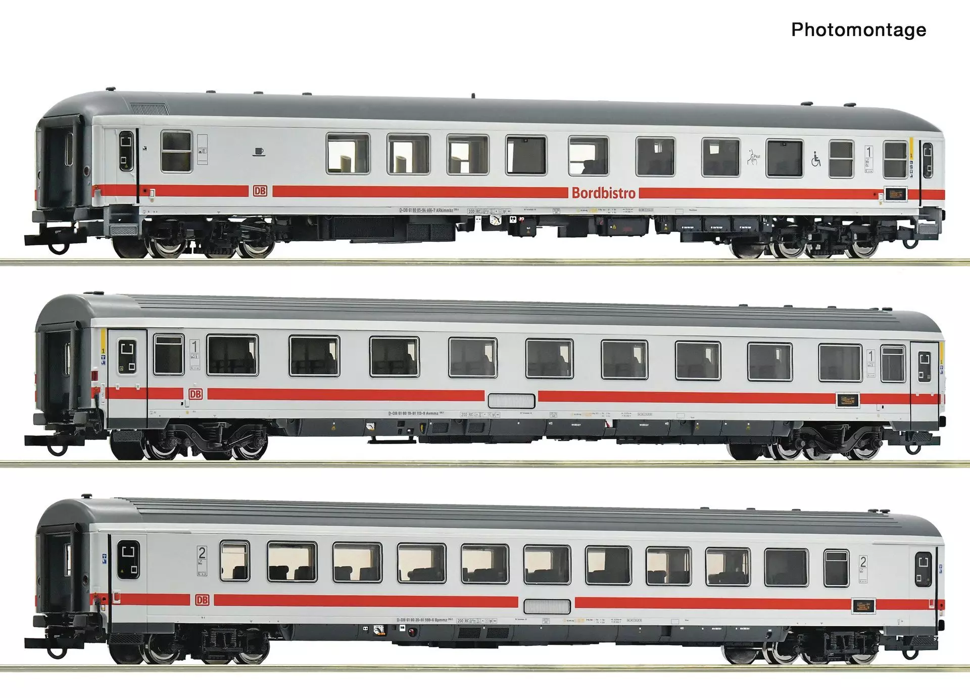 Roco 6200184 - Personenwagen Set DB Ep.VI 3.tlg. IC 2013 Allgäu Set 2 H0/GL