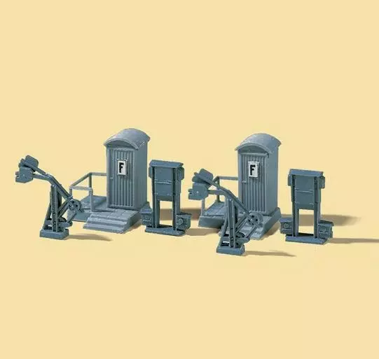 Auhagen 12242 - 2 Streckentelefone, 4 Spannwerke H0 1:87 / TT 1:120