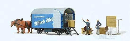 Preiser 30494 - Möbelwagen Spedition A. Wedl H0 1:87