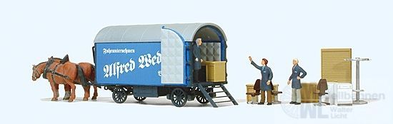 Preiser 30494 - Möbelwagen Spedition A. Wedl H0 1:87 Preiser 30494 - Möbelwagen Spedition A. Wedl H0 1:87