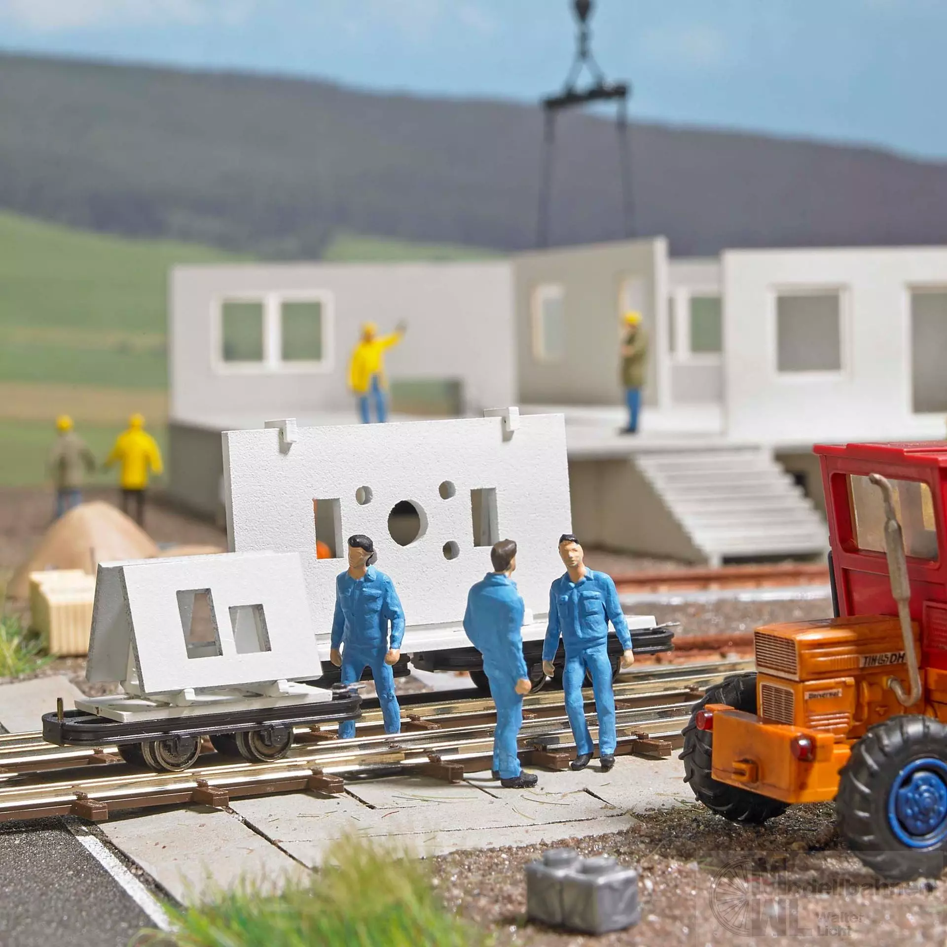 Busch 12236 - Wagen mit Betonelementen TT 1:120