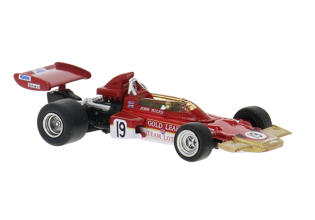 Brekina 22880 - Lotus 72d J.Miles beim GP Spanien 1970 H0 1:87