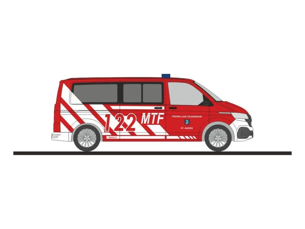 Rietze 53980 - Volkswagen T6.1 FW St. Andrä (AT) H0 1:87
