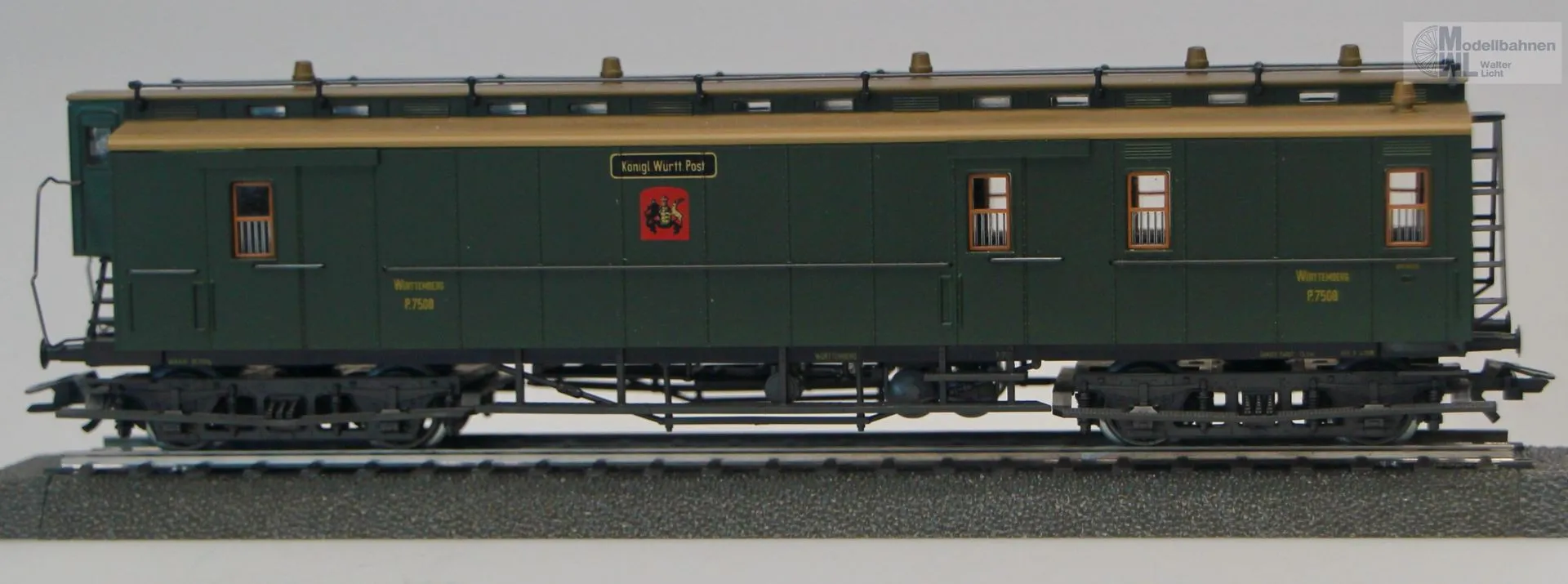 Märklin 4229 - MÄRKLIN - Postwagen Post 4 Königlich Württembergische Post Ep.I H0/WS