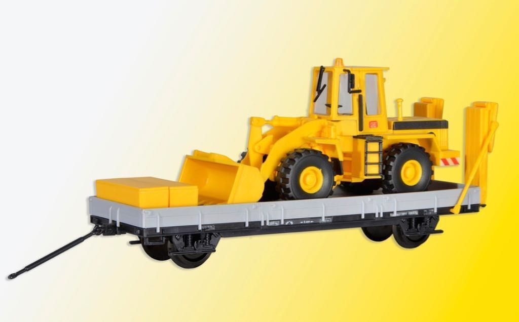 Kibri 16308 - ROBEL Anhänger 55.54 mit Baugerät H0 1:87