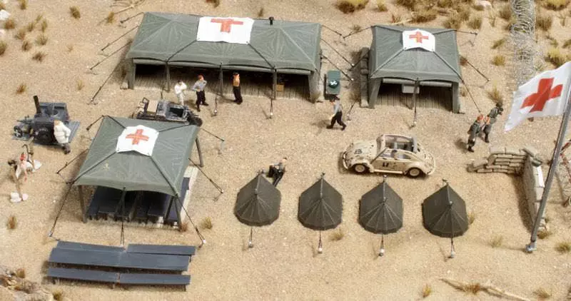 Busch 9605 - Feldlazarett H0 1:87