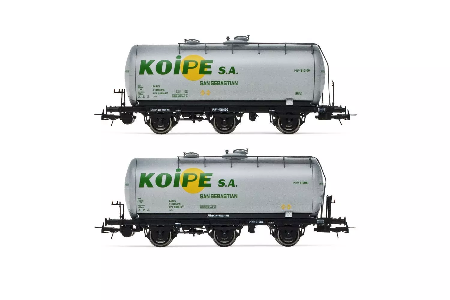Electrotren 6022 - Kesselwagen Set RENFE Ep.IV 2.tlg. Koype H0/GL