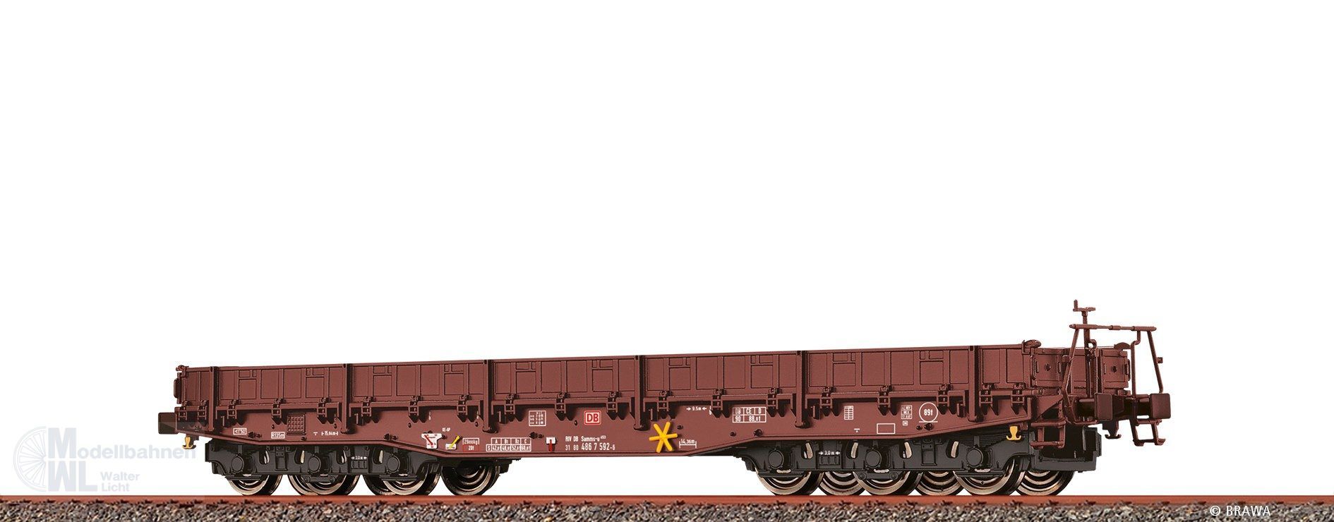 Brawa 47583 - Schwerlastwagen DB Ep.V Samms-u453 H0/GL Brawa 47583 - Schwerlastwagen DB Ep.V Samms-u453 H0/GL