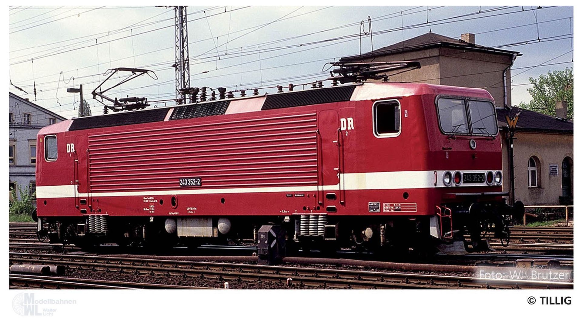 Tillig 04348 - E-Lok BR 243 DR Ep.IV TT 1:120