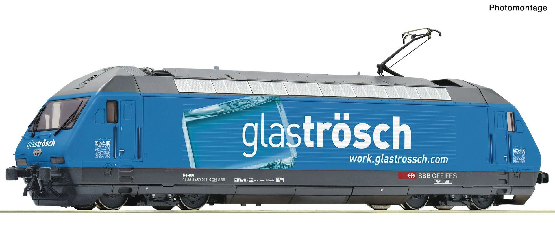 Roco 7500236 - E-Lok Re 460 011-0 SBB Ep.VI Glas Trösch H0/GL
