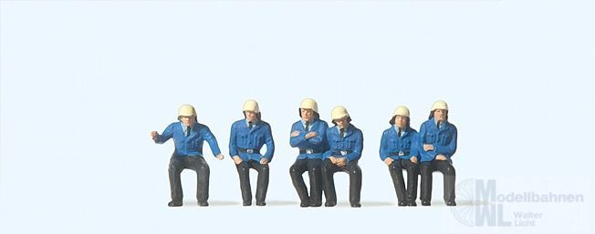 Preiser 14207 - Sitzende Feuerwehrmänner H0 1:87