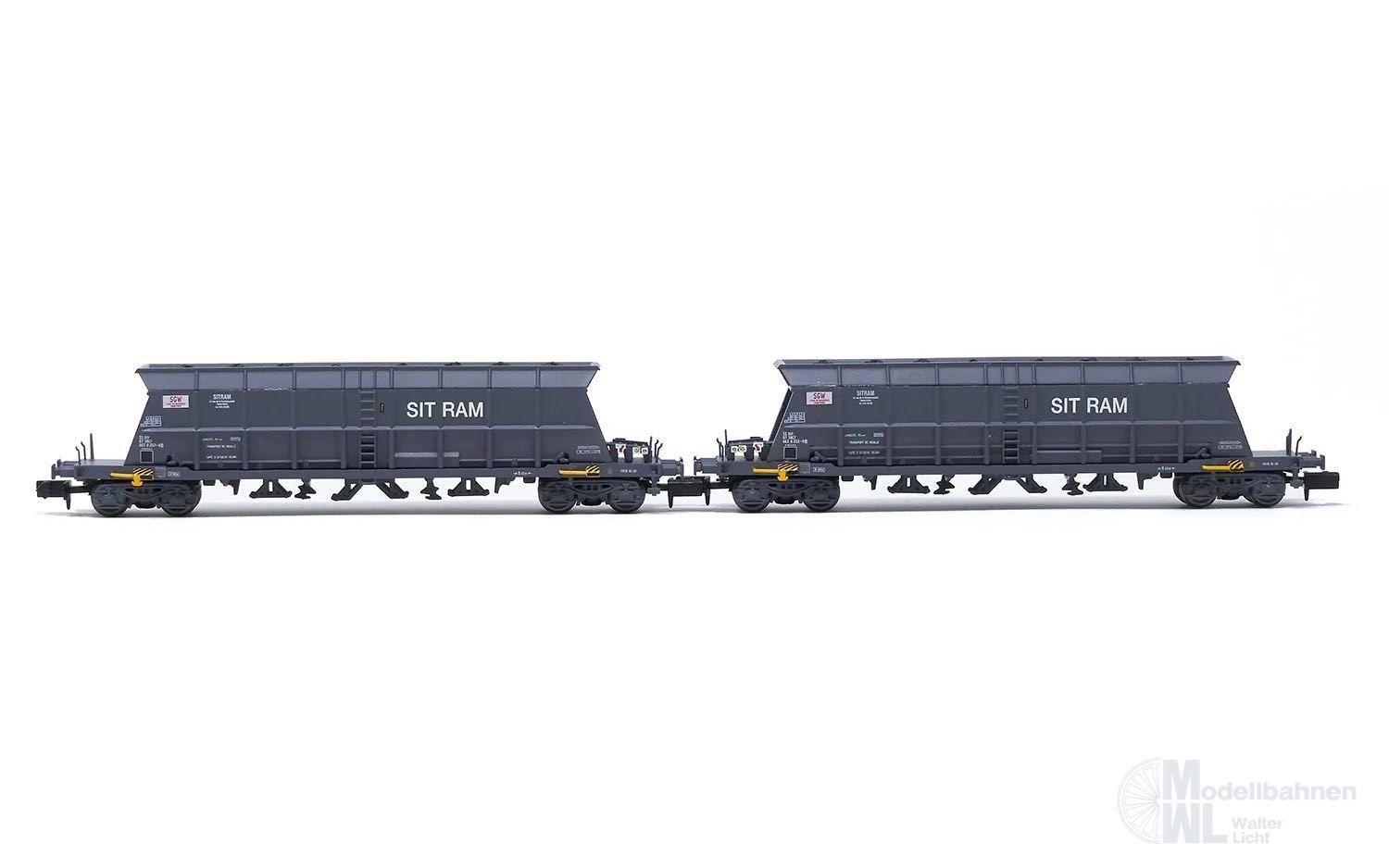 Arnold 6616 - Selbstentladewagen Set SNCF Ep.IV 2.tlg. S.G.W. / STEMI N 1:160