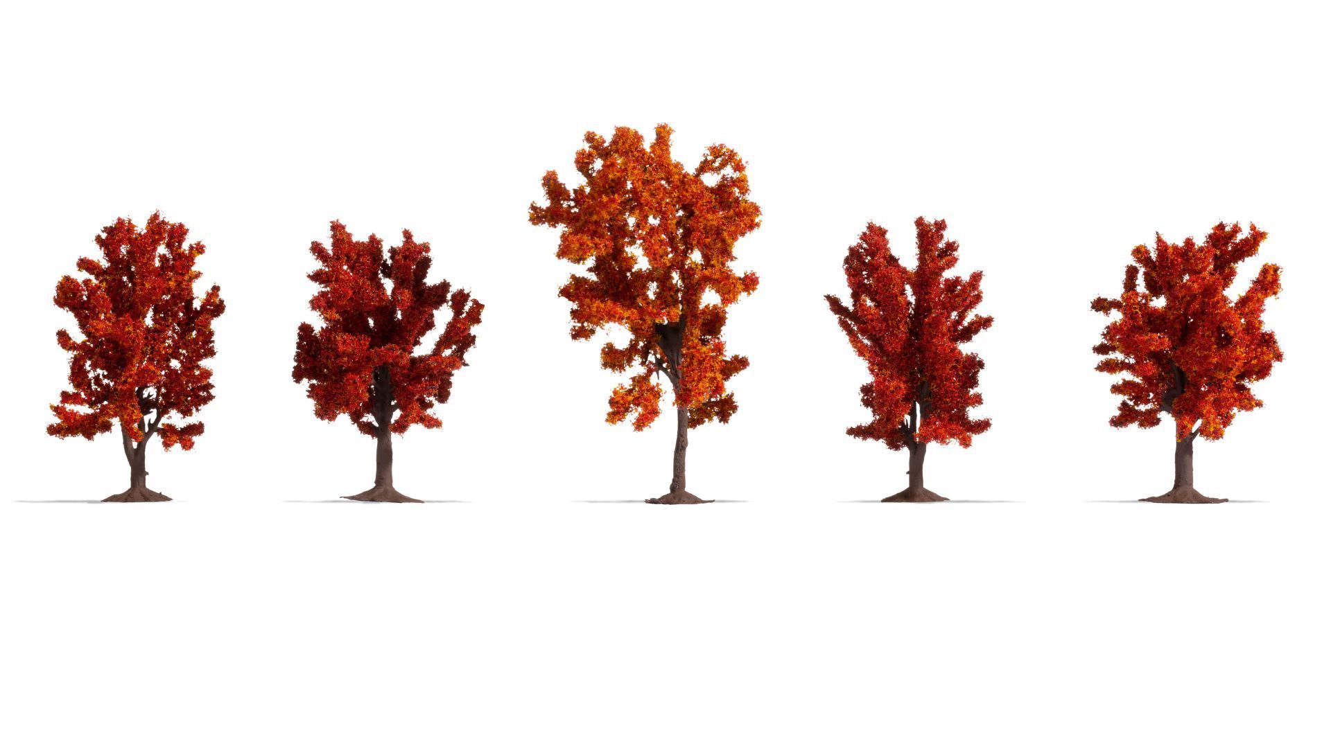 Noch 25625 - Herbstbäume 5 Stück, 8 - 10 cm hoch H0/TT/N/Z