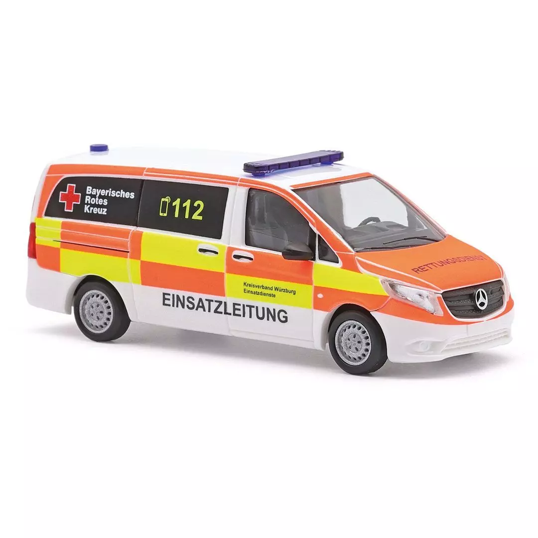 Busch 51155 - Mercedes-Benz Vito, BRK Würzburg H0 1:87